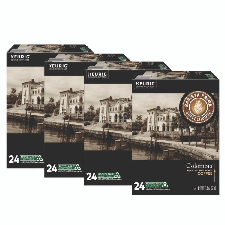 KEURIG DR PEPPER Barista Prima Coffeehouse® 6613CT Colombia K-Cups Coffee Pack, 96/Carton
