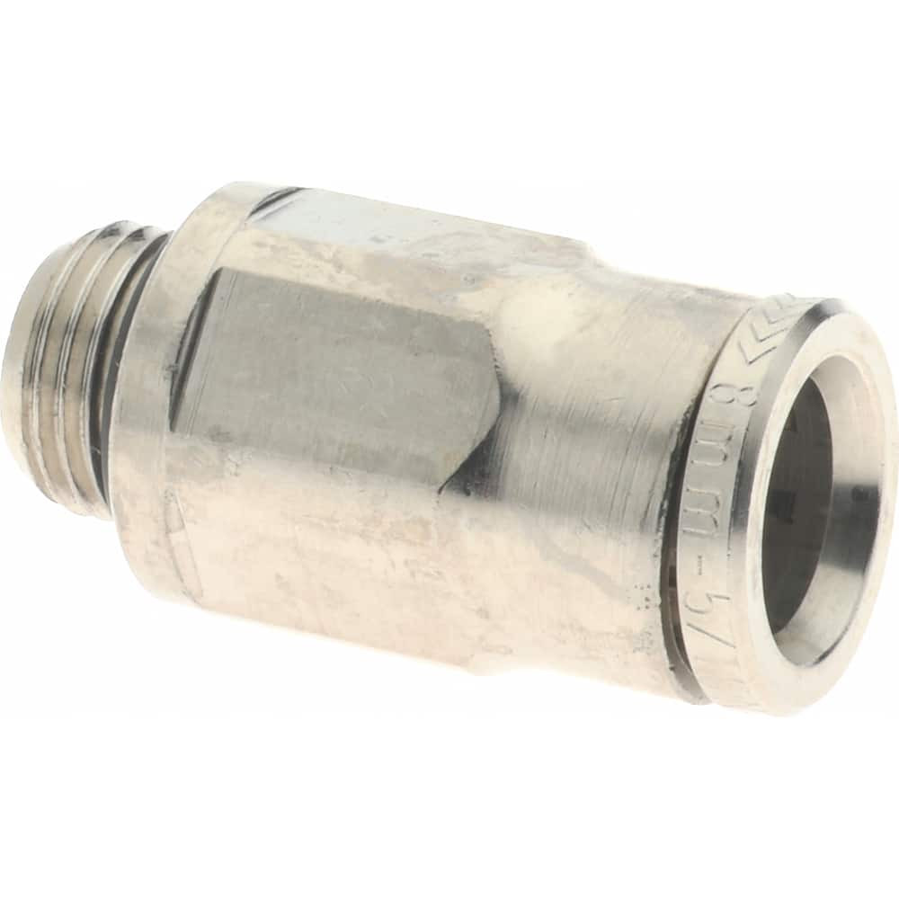 Norgren 102250818 Push-To-Connect Tube to Male & Tube to Male BSPP Tube Fitting: Adapter, Straight, 1/8" Thread