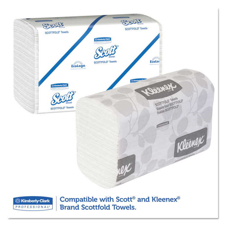 KIMBERLY-CLARK PROFESSIONAL Professional* 09217 Scottfold Compact Towel Dispenser, 10.75 x 4.75 x 9, Pearl White