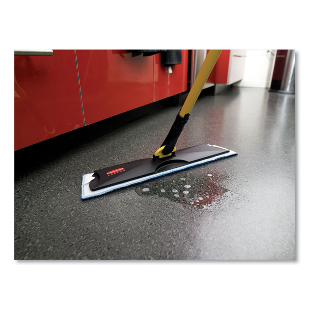 RUBBERMAID COMMERCIAL PROD. Q409BLUEA Economy Wet Mopping Pad, Microfiber, 18", Blue