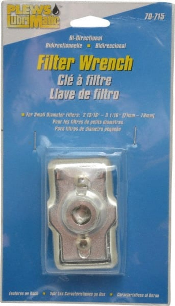 Plews LUBR70715 Steel Bi-Directional Oil Filter Wrench