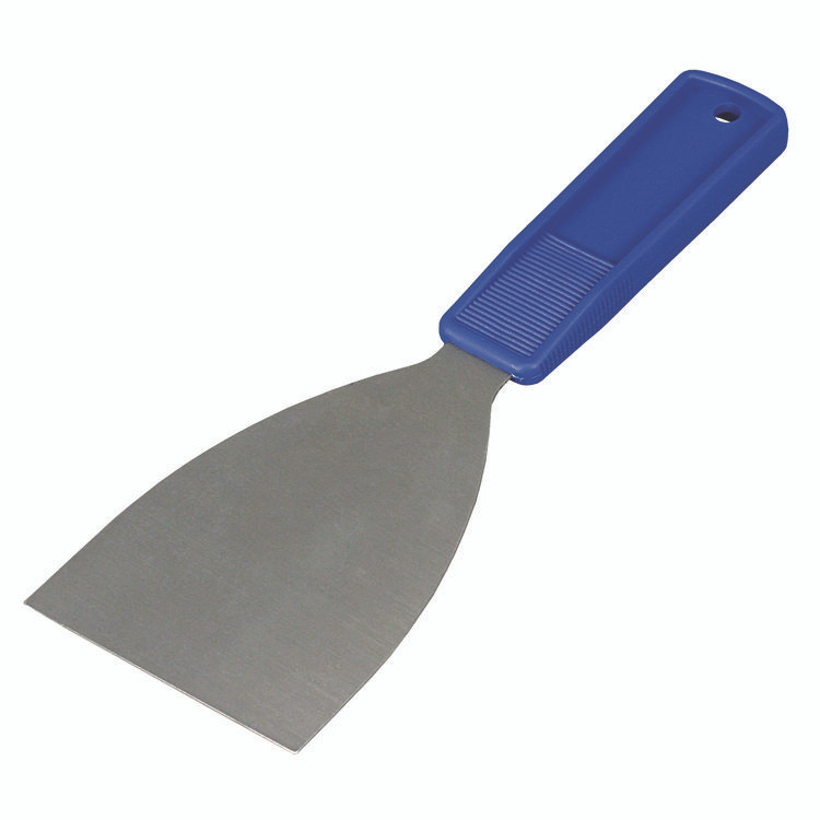 IMPACT PRODUCTS, LLC 3401DZ Putty Knife, 3" Wide, Stainless Steel Blade, Blue Polypropylene Handle