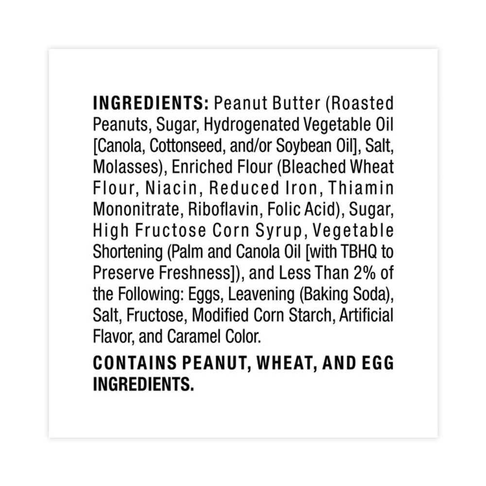 FRITO-LAY, INC. Grandma's® 29500063 Homestyle Peanut Butter Cookies, 2.5 oz Pack, 2 Cookies/Pack, 60 Packs/Carton