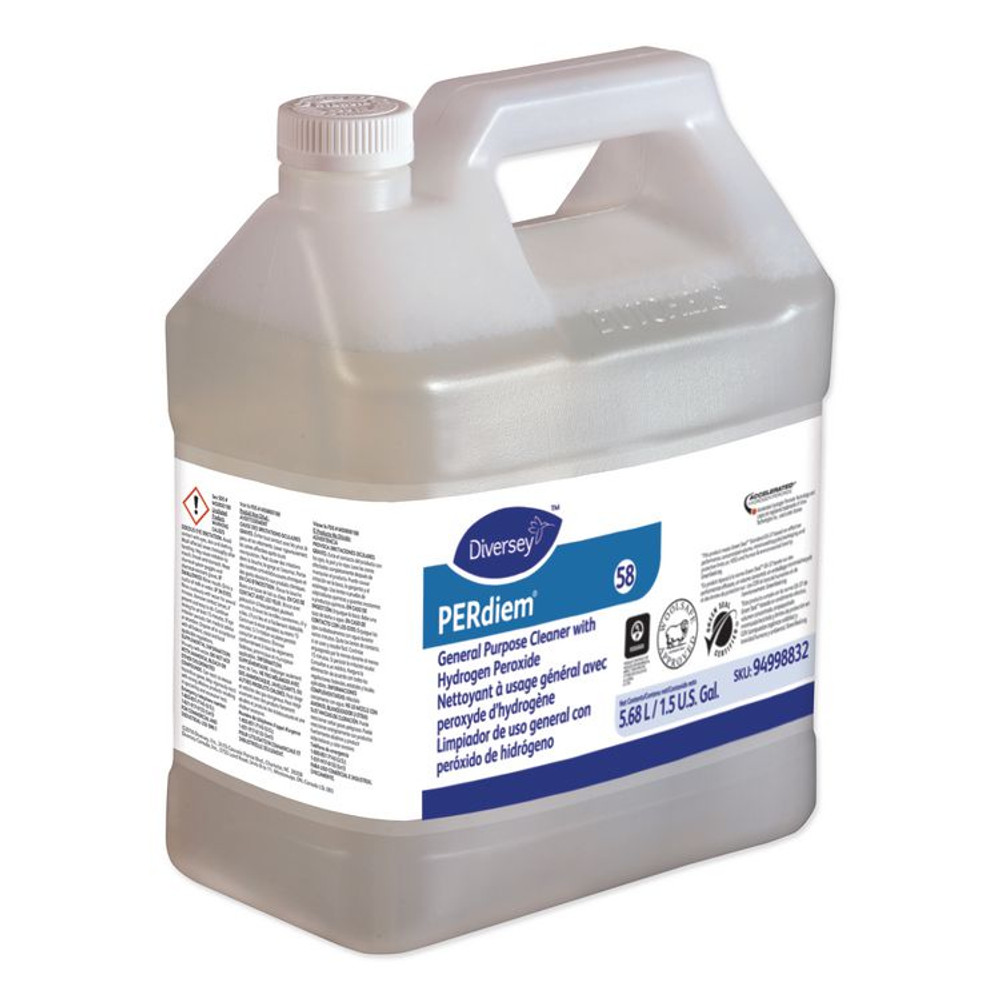 DIVERSEY 94998832 PERdiem Concentrated General Cleaner with Hydrogen Peroxide, 1.5 gal