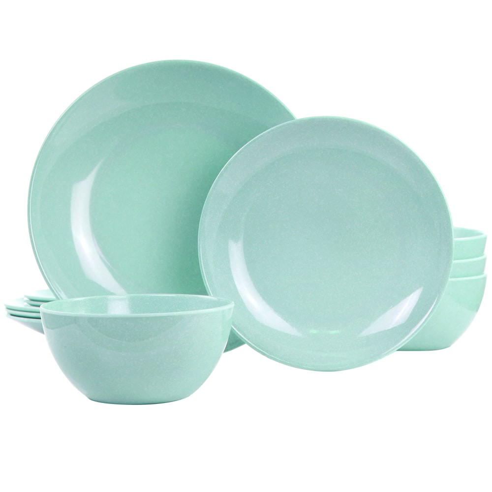 GIBSON OVERSEAS INC. Martha Stewart 995116338M  Melamine Dinnerware Set, Blue