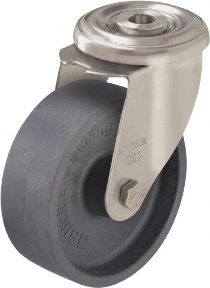 Blickle 754748 Hollow Kingpin Caster: Swivel, 4" Wheel Dia, 1-3/16" Wheel Width