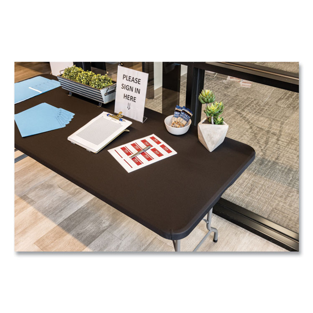 ICEBERG ENTERPRISES 16621 iGear Fabric Table Top Cap Cover, Polyester/Spandex, 30" x 72", Black