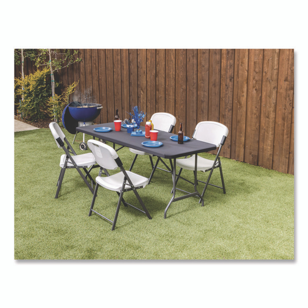 ICEBERG ENTERPRISES 16621 iGear Fabric Table Top Cap Cover, Polyester/Spandex, 30" x 72", Black