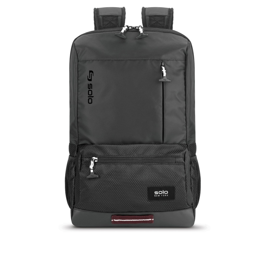 UNITED STATES LUGGAGE VAR701-4 Solo New York Draft Laptop Backpack, Black