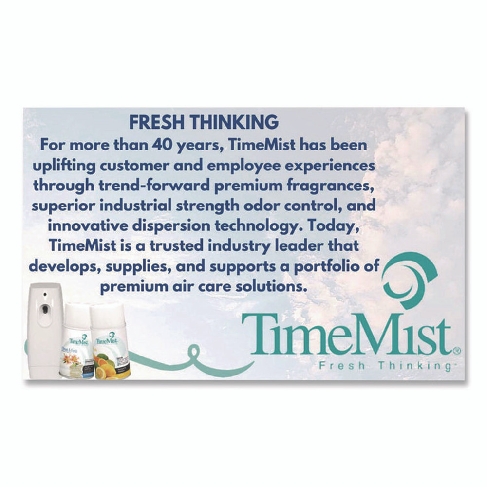 ZEP INC. TimeMist® 1042781 Premium Metered Air Freshener Refill, Citrus, 7.1 oz Aerosol Spray, 12/Carton