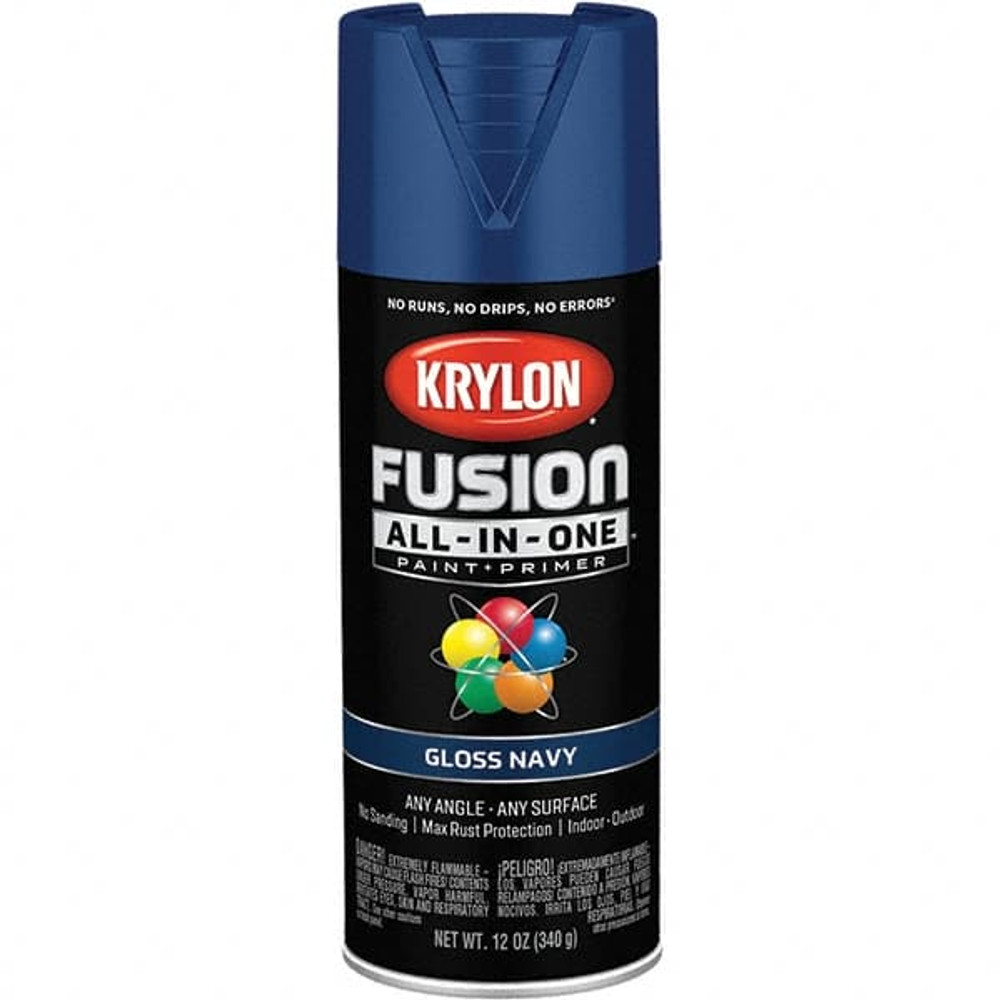 Krylon K02714007 Acrylic Enamel Spray Paint: Navy, Gloss, 12 oz