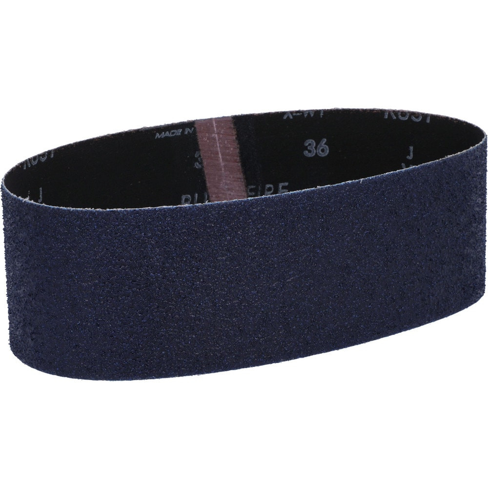 Norton 07660749272 Abrasive Belt: 3" Wide, 24" Long, 36 Grit, Zirconia Alumina