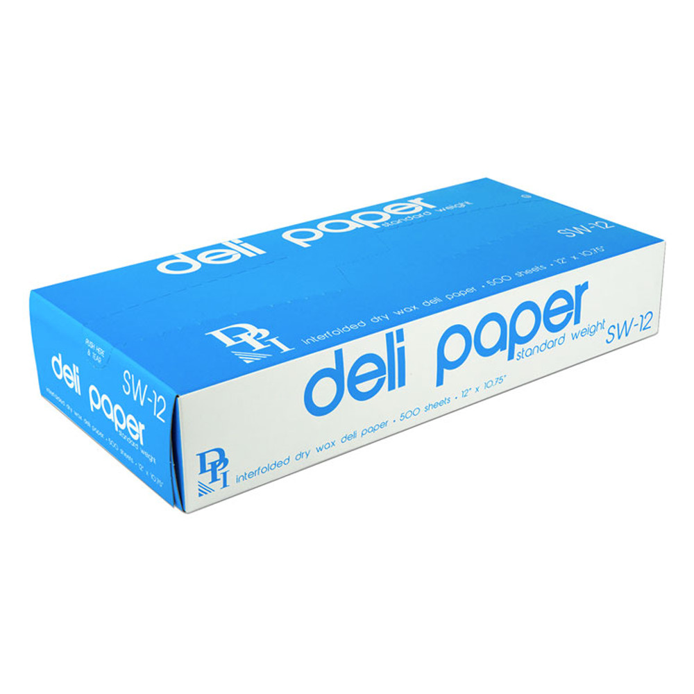 DURABLE PACKAGING SW12 Interfolded Deli Sheets, 10.75 x 12, Standard Weight, 500 Sheets/Box, 12 Boxes/Carton