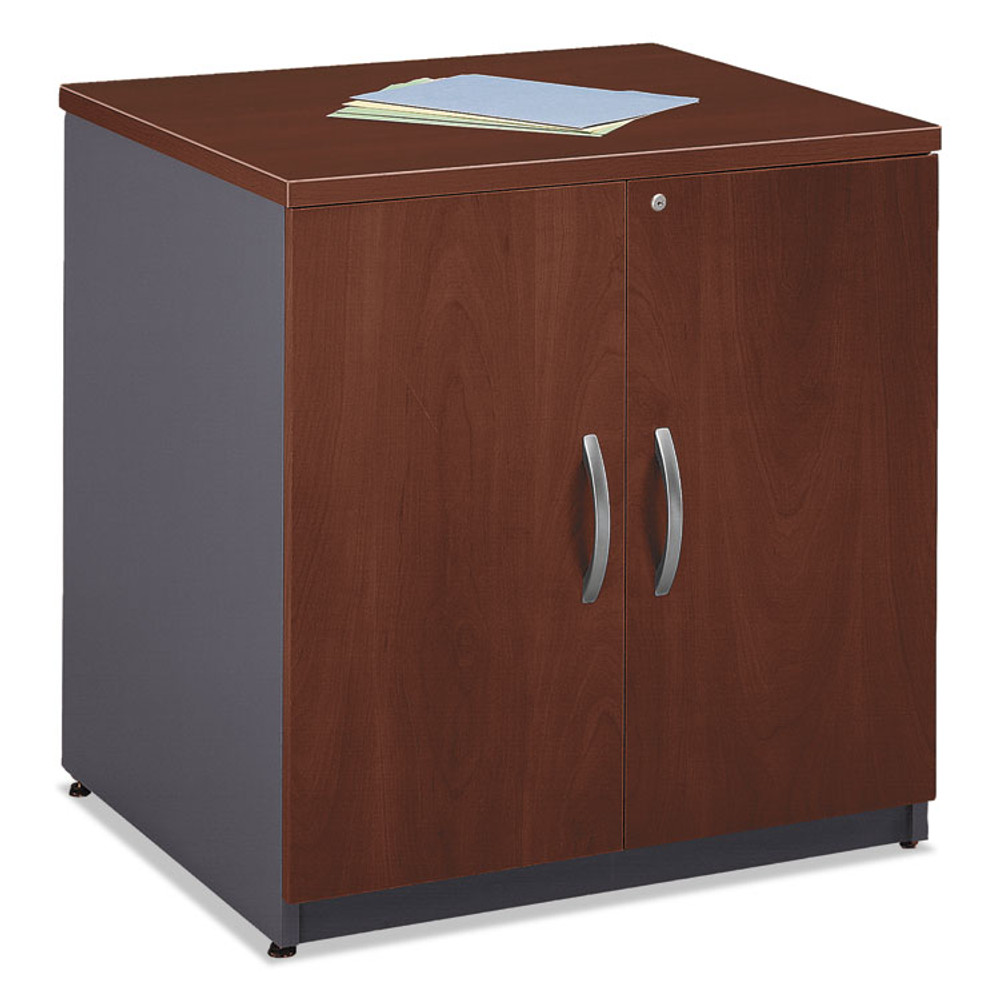 BUSH INDUSTRIES WC24496A Series C Collection 30W Storage Cabinet, Graphite Gray/Hansen Cherry