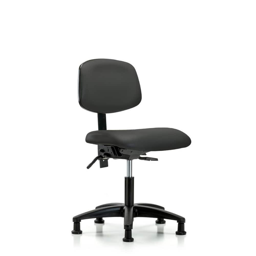 Blue Ridge Ergonomics MSC46023 Task Chair: Vinyl, Charcoal
