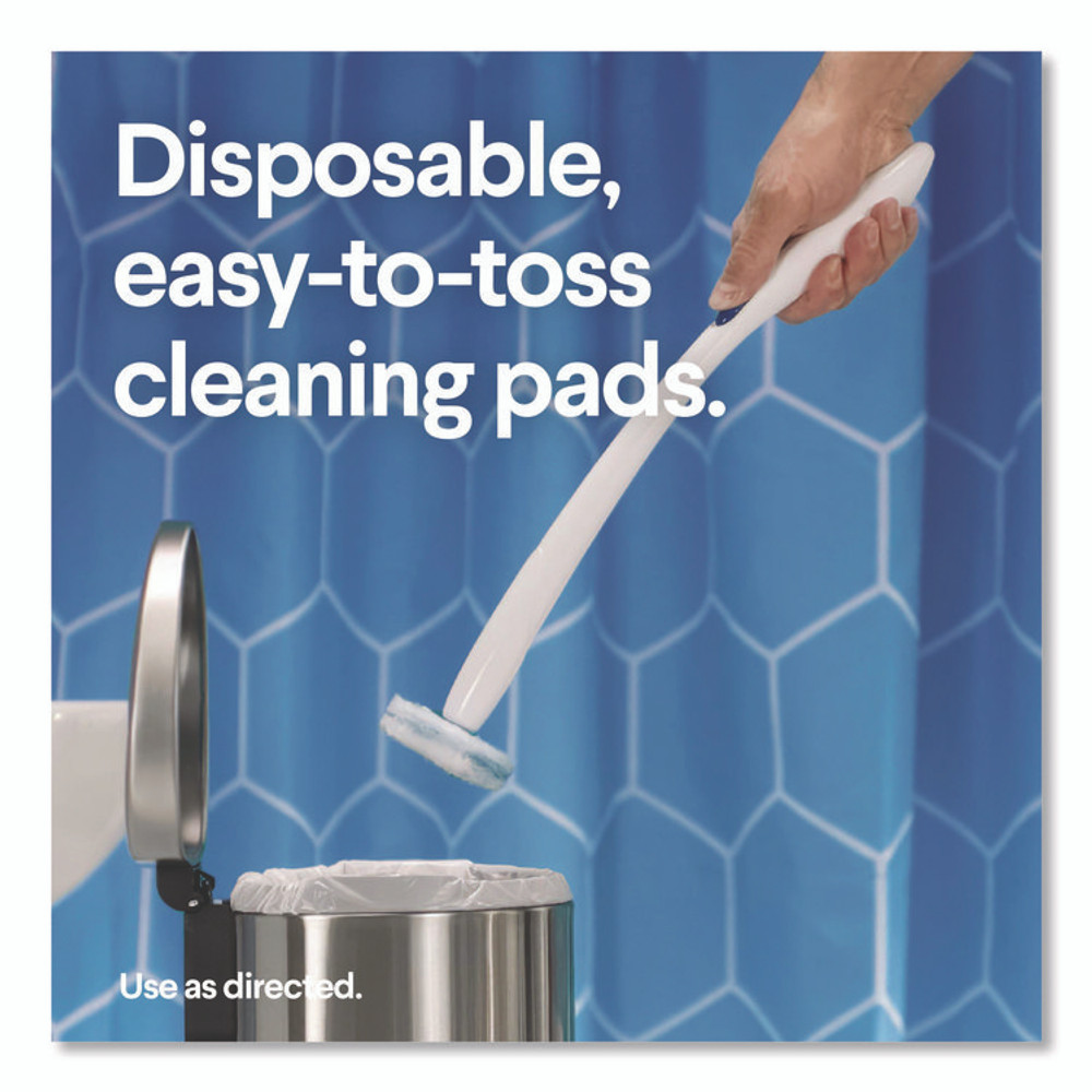 CLOROX SALES CO. 03191CT ToiletWand Disposable Toilet Cleaning System: Handle, Caddy and Refills, White, 6/Carton