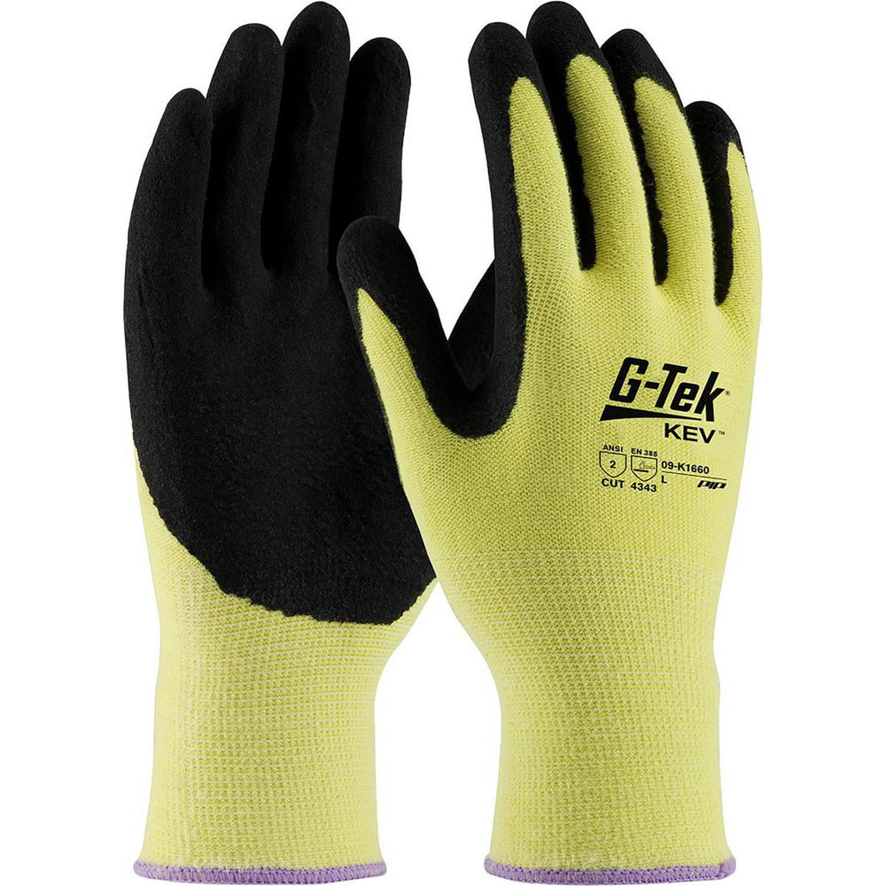 PIP 09-K1660/XXL Cut-Resistant Gloves: Size 2XL, ANSI Cut A2, Nitrile, Kevlar