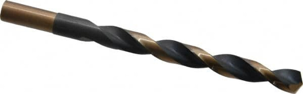 Triumph Twist Drill 092125 Reduced Shank Drill Bit: 25/64'' Dia, 3/8'' Shank Dia, 135 0, High Speed Steel