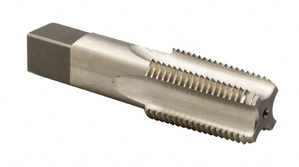 Reiff & Nestor 47007 Standard Pipe Tap: 1/8-27, PTF SAE, Regular, 4 Flutes, High Speed Steel, Bright/Uncoated