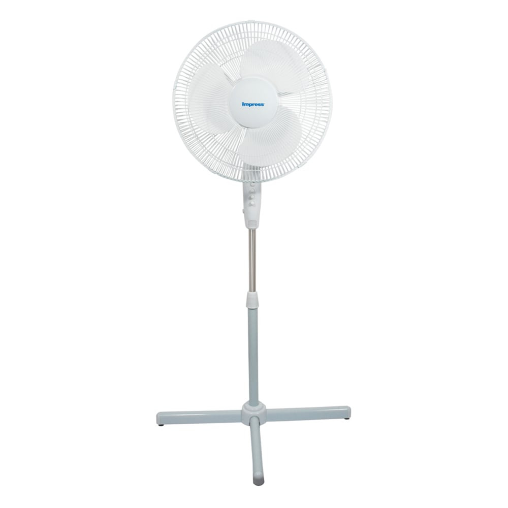 CRYSTAL PROMOTIONS Impress 99586197M  Handi-Fan Oscillating Stand Fan, 52inH x 21inW x 16inD, White