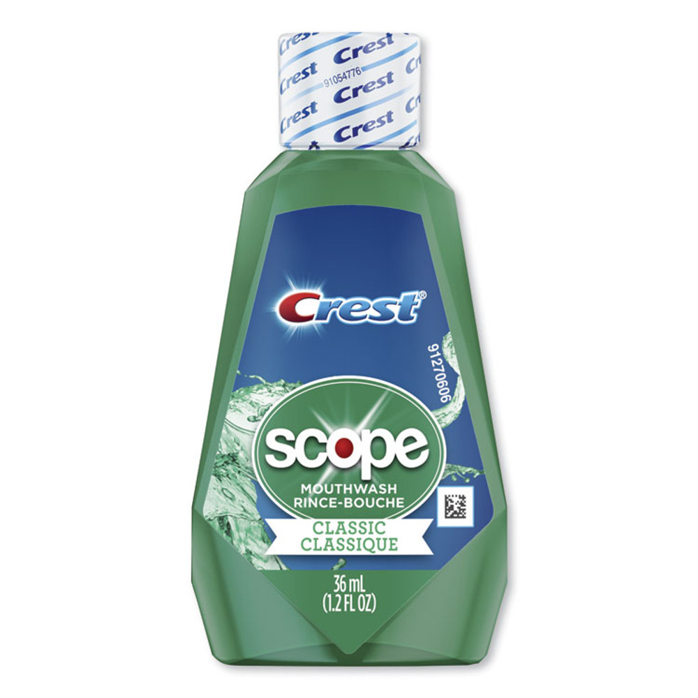 PROCTER & GAMBLE Crest® 97506 + Scope Rinse, Classic Mint, 36 mL Bottle, 180/Carton
