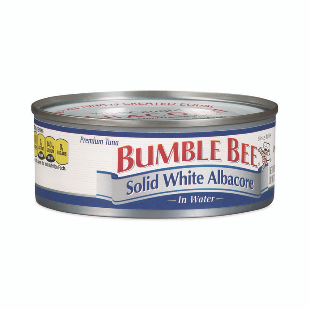 BUMBLE BEE FOODS, LLC 22000701 Solid White Albacore Tuna in Water, 5 oz Can, 8/Pack