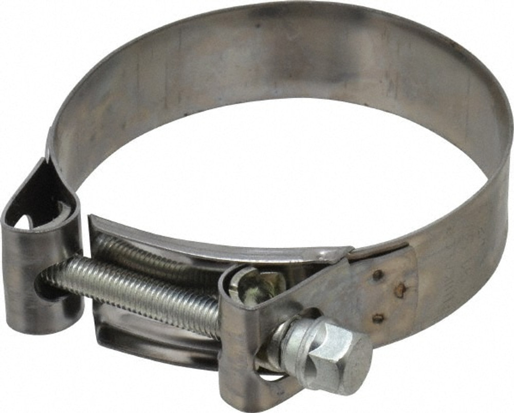 Mikalor 301922-3 T-Bolt Hose Clamp: 3.58 to 3.82" Hose, 63/64" Wide, Stainless Steel