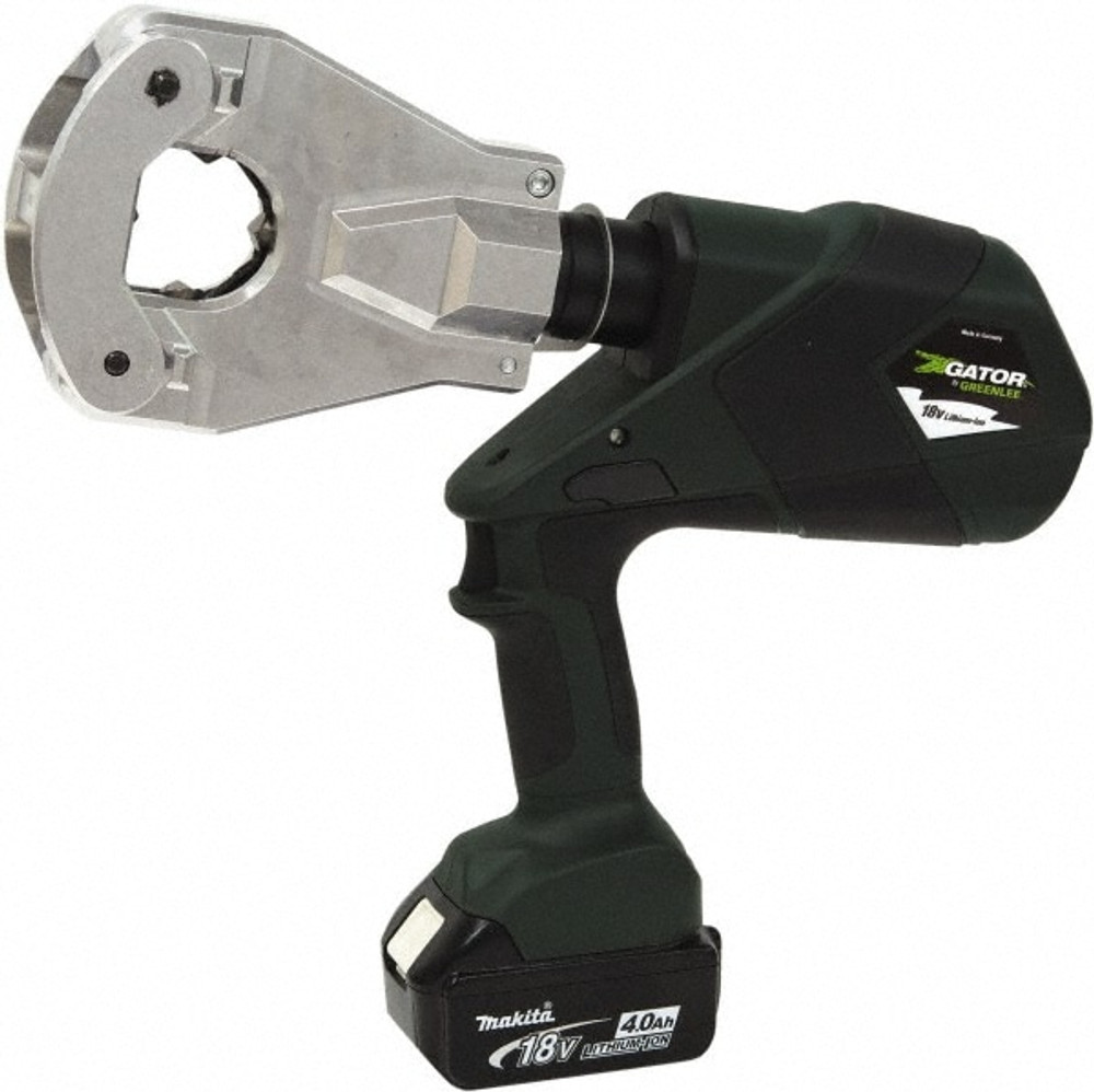 Greenlee EK6FTLX12 Power Crimper: 12,000 lb Capacity, Lithium-ion Battery Included, Pistol Grip Handle, 12V