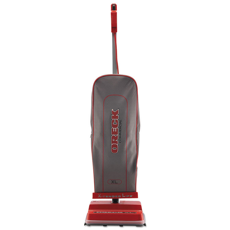 ORECK CORP. Commercial U2000RB1 U2000RB-1 Upright Vacuum, 12" Cleaning Path, Red/Gray