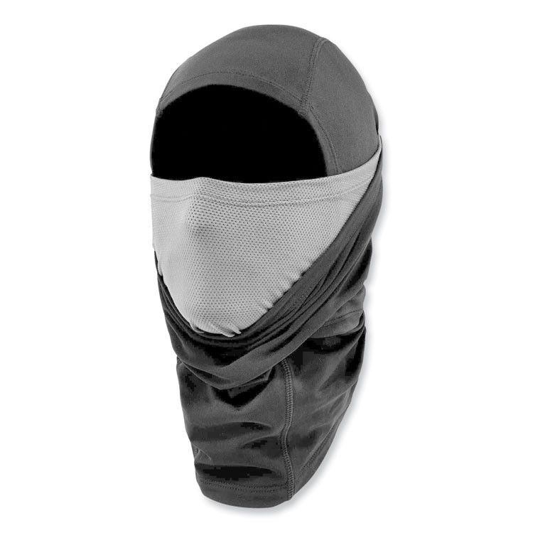 TENACIOUS HOLDINGS, INC. ergodyne® 16844 N-Ferno 6844 Dual-Layer Balaclava Face Mask, Nylon/Spandex, One Size Fits Most, Black