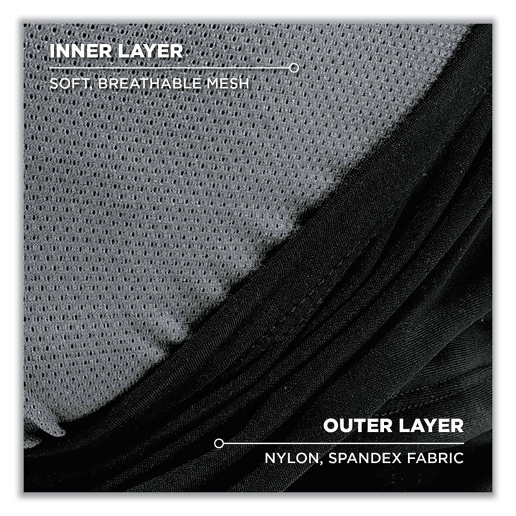 TENACIOUS HOLDINGS, INC. ergodyne® 16844 N-Ferno 6844 Dual-Layer Balaclava Face Mask, Nylon/Spandex, One Size Fits Most, Black