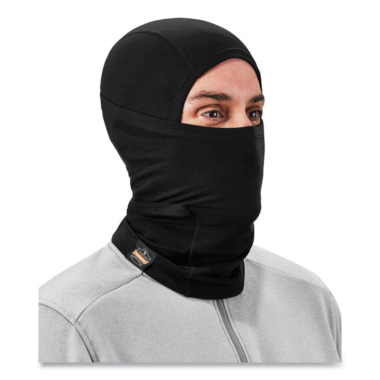 TENACIOUS HOLDINGS, INC. ergodyne® 16844 N-Ferno 6844 Dual-Layer Balaclava Face Mask, Nylon/Spandex, One Size Fits Most, Black