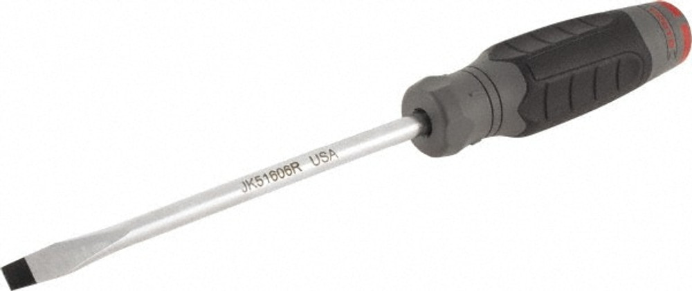 Proto JK51606RF Slotted Screwdriver: 5/16" Width, 10-1/2" OAL, 6" Blade Length