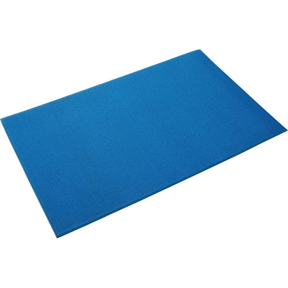 Crown Matting K4 0312BL Anti-Fatigue Mat: 12' Length, 3' Wide, 1/2" Thick, Polyvinylchloride