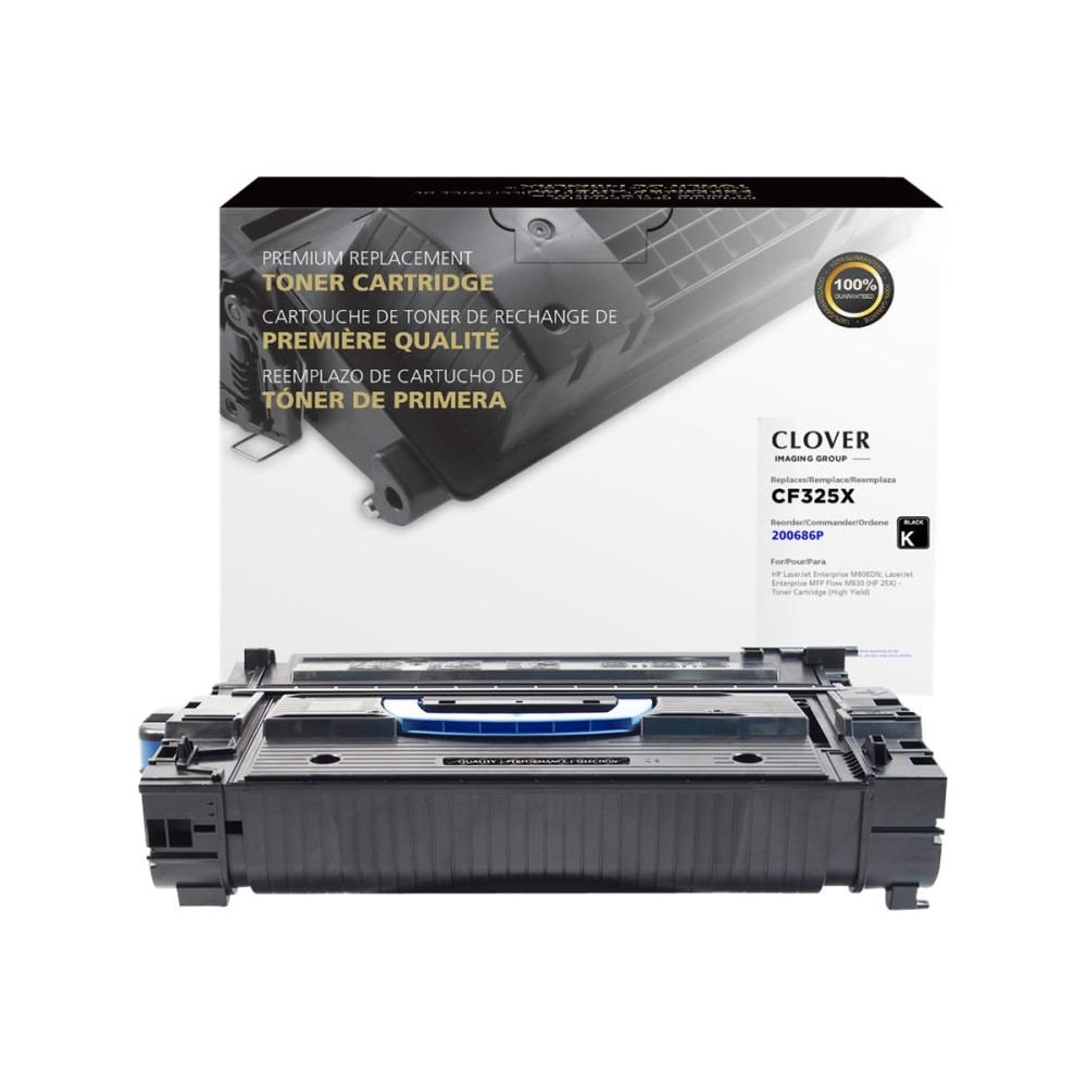 CLOVER TECHNOLOGIES GROUP, LLC 200686P Clover Imaging Group Remanufactured Black Premium Replacement High Yield Toner Cartridge Replacement For HP 25X, CF325X