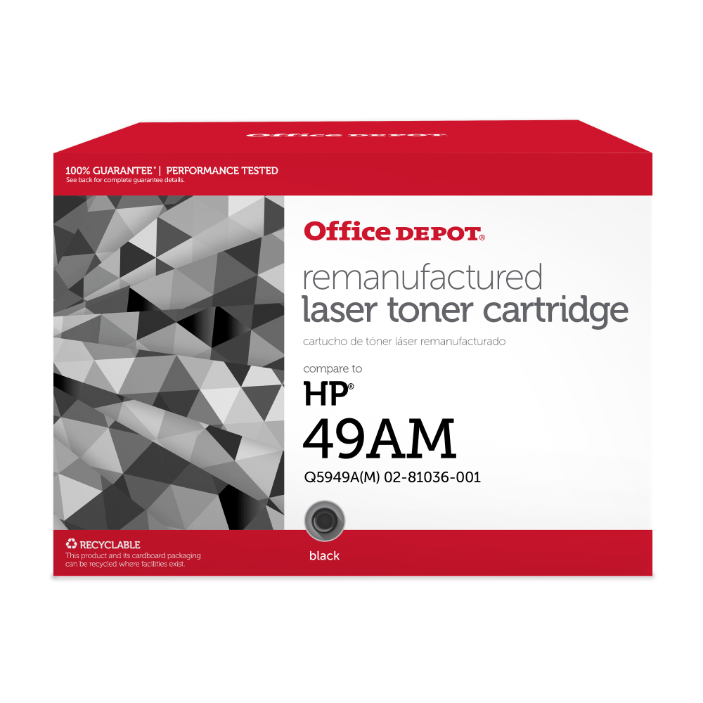 CLOVER TECHNOLOGIES GROUP, LLC OD49AM Office Depot Remanufactured Black MICR Toner Cartridge Replacement For HP 49A, OD49AM