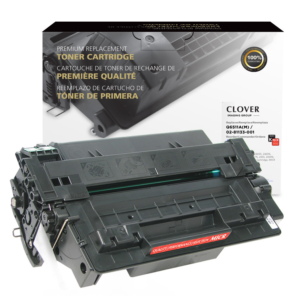 CLOVER TECHNOLOGIES GROUP, LLC Office Depot 113936P  Remanufactured Black MICR Toner Cartridge Replacement For HP 11A, OD11AM