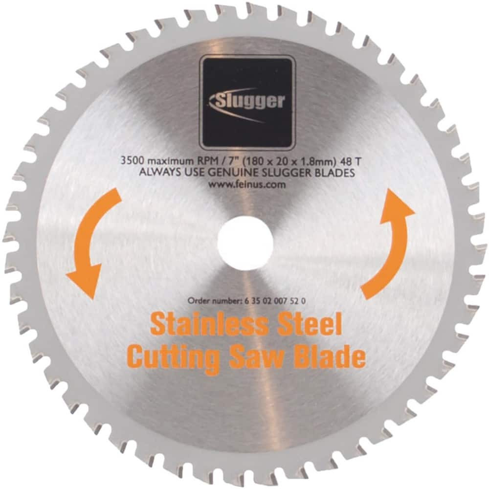 Fein 63502007520 Wet & Dry Cut Saw Blade: 7" Dia, 0.7874" Arbor Hole, 48 Teeth