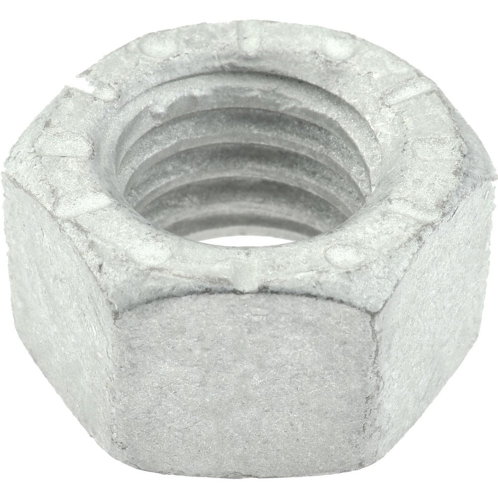 Bowmalloy BOW36604 Hex Nut: 7/16-14, Grade 9 Steel, Zinc-Plated Clear Chromate