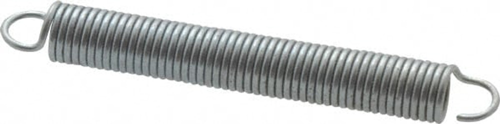 Gardner Spring 37018G Extension Spring: 1/8" OD, 1.6 lb Max Load, 1.93" Extended Length, 0.016" Wire Dia