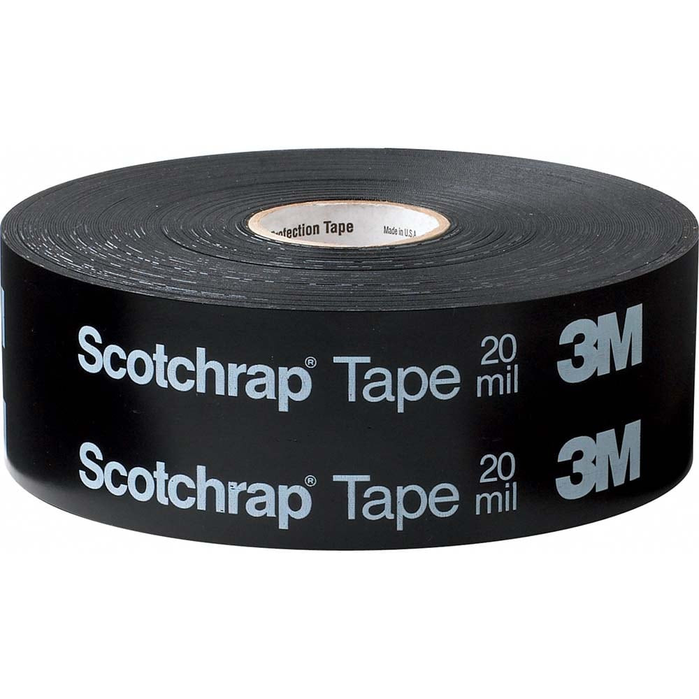 3M 7000006135 Electrical Tape: 2" Wide, 100' Long, 20 mil Thick, Black