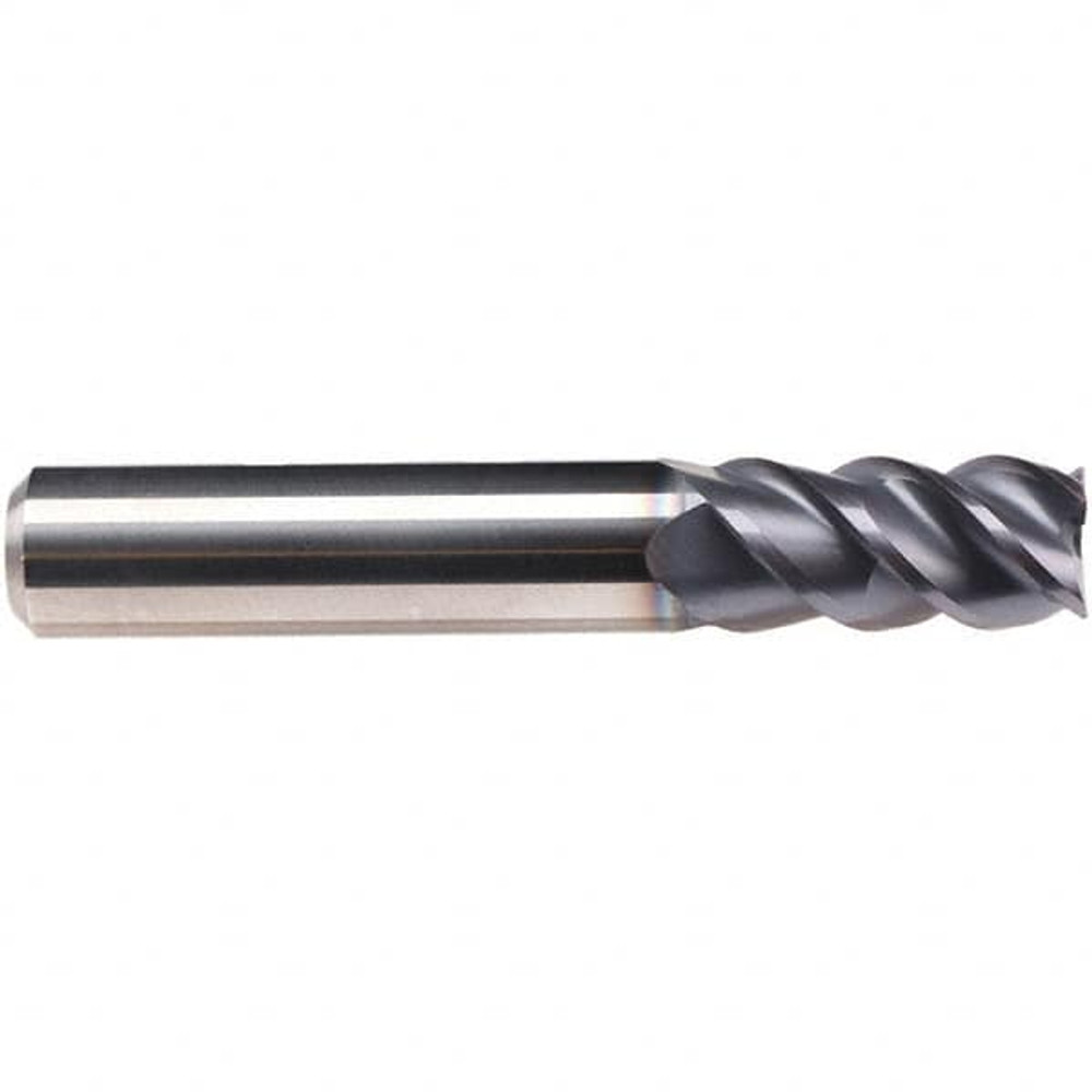 Emuge 1926A.010 10mm Diam 4-Flute 50° Solid Carbide 0.12mm Chamfer Length Square Roughing & Finishing End Mill