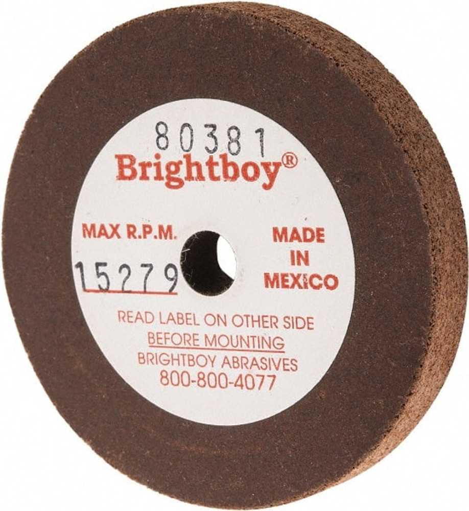 Cratex 80381 Surface Grinding Wheel: 2" Dia, 1/4" Thick, 1/4" Hole, 46 Grit