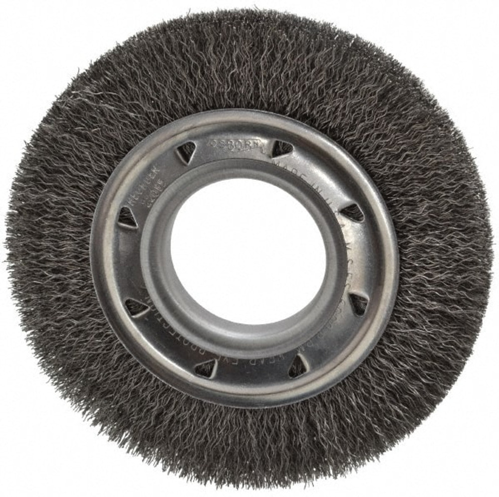 Osborn 0002243200 Wheel Brush: 6" Wheel Dia, Crimped