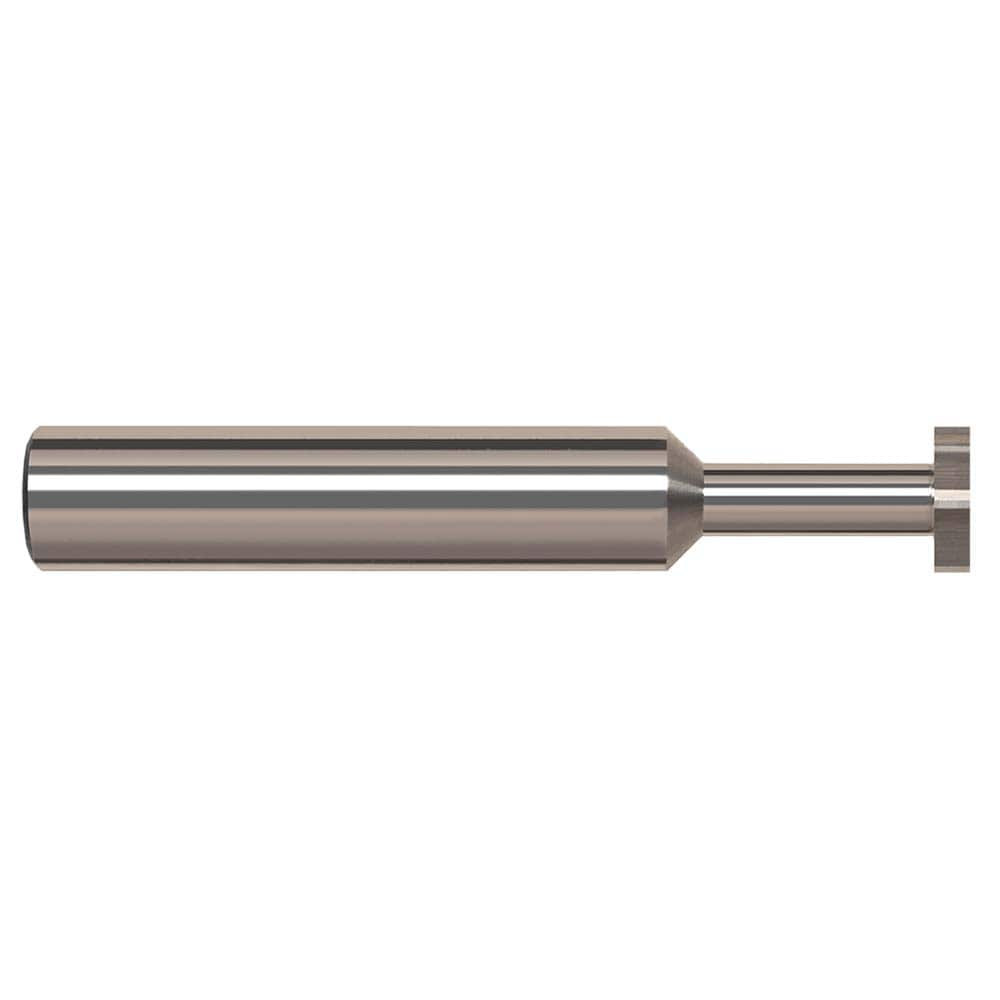 Harvey Tool 988980 Woodruff Keyseat Cutter: 0.5" Cut Dia, 0.25" Cut Width, 1/2" Shank Dia, Straight Tooth