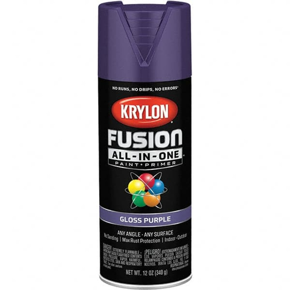 Krylon K02719007 Acrylic Enamel Spray Paint: Purple, Gloss, 12 oz