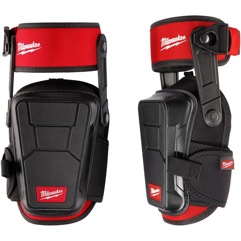 Milwaukee Tool 48-73-6051 Knee Pads; Closure Type: Buckle; Double Strap ; Pad Material: Gel ; Cover Material: Gel Filled ; Hard Protective Cap: Yes ; Strap Material: Nylon; Polyurethane ; Color: Black