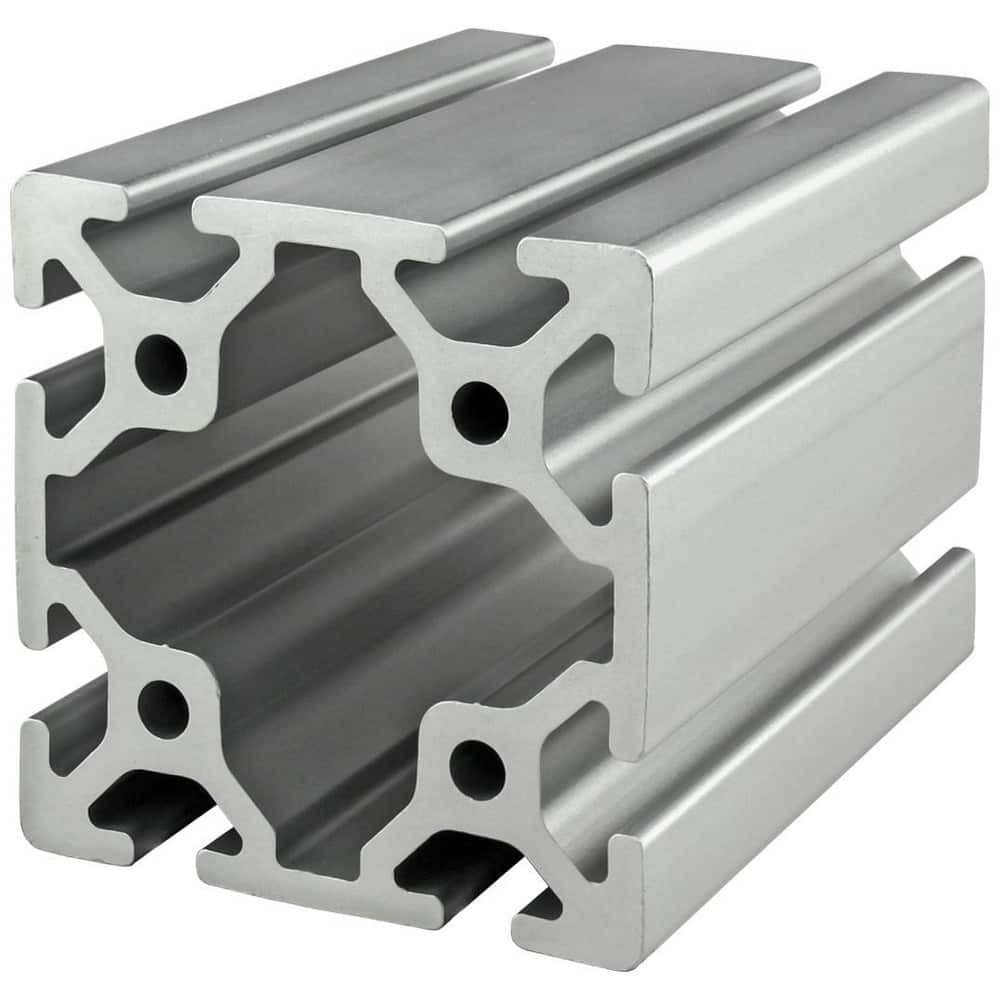 80/20 Inc. Framing; Frame Type: T-Slotted; Duty Grade: Heavy-Duty; Material: Aluminum Alloy; Slot Location: Octuple; Shape: Rectangle; Finish: Clear Anodized 40-8080-3M