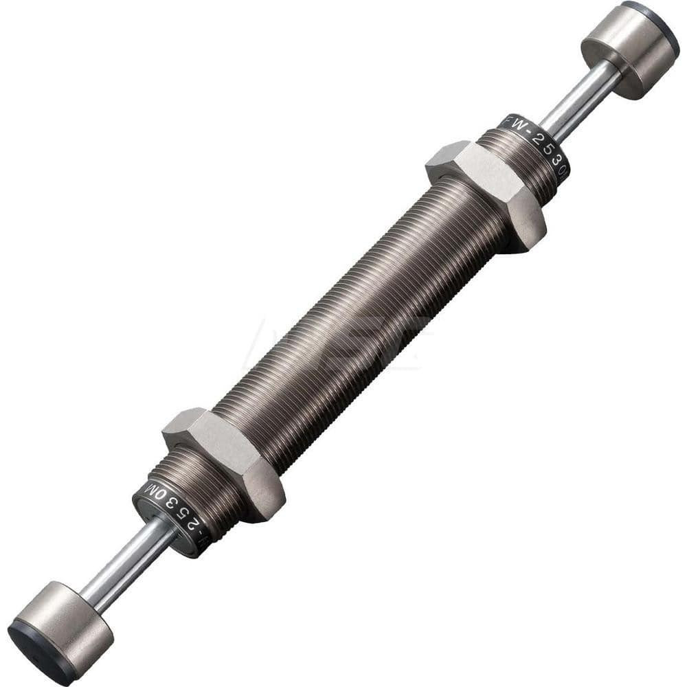 Bansbach, EasyLift FW-2530M-S Standard-Duty Shock Absorber: 8 mm Rod Dia, 37 mm OD, 30 mm Stroke, M30 x 1.5 Thread