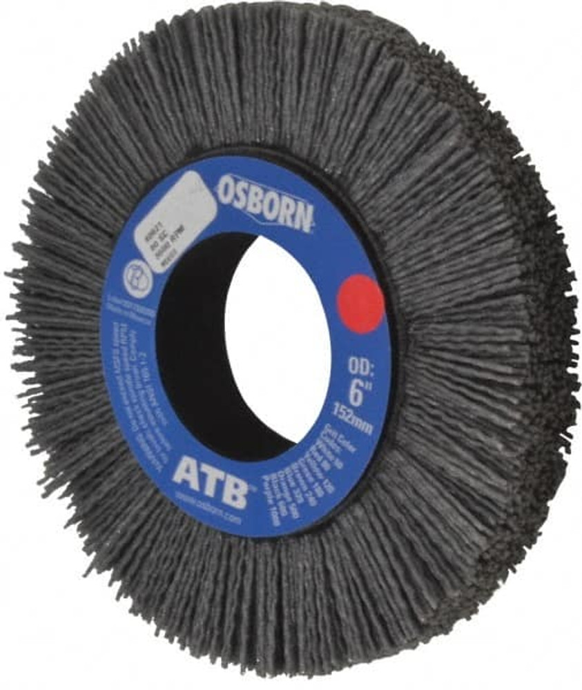 Osborn 0004062100 Wheel Brush: 6" Wheel Dia, Crimped